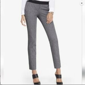 Express columnist black white polka dot ankle career pants Size 10R work